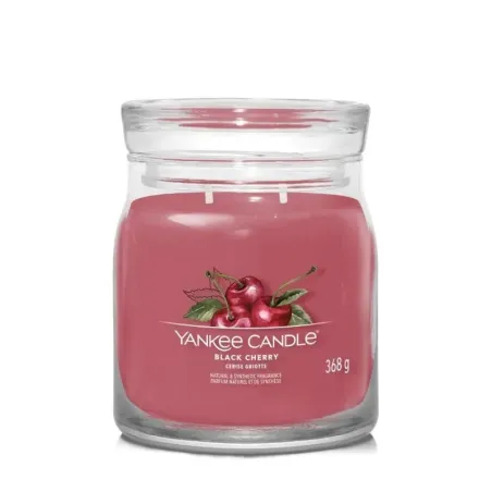 YANKEE CANDLE Świeca średnia BLACK CHERRY 368g