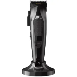 JRL Zestaw Diamante czarny bezprzewodowa maszynka + bezprzewodowy trymer do włosów + dwie stacje ładujące