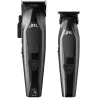 JRL Zestaw Diamante czarny bezprzewodowa maszynka + bezprzewodowy trymer do włosów + dwie stacje ładujące