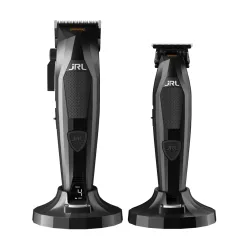 JRL Zestaw Diamante czarny bezprzewodowa maszynka + bezprzewodowy trymer do włosów + dwie stacje ładujące