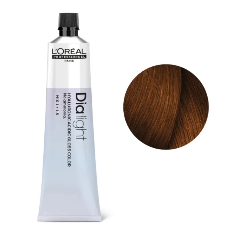 Loreal Dia Light, krem koloryzujący z kompleksem hialuronowym, 5.4, 60ml