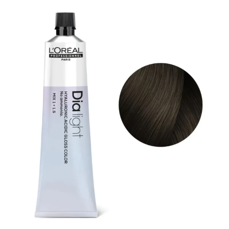 Loreal Dia Light, krem koloryzujący z kompleksem hialuronowym, 6.13, 60ml
