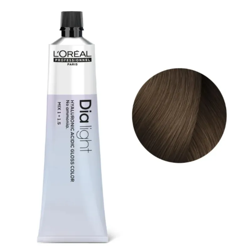 Loreal Dia Light, krem koloryzujący z kompleksem hialuronowym, 6.28, 60ml