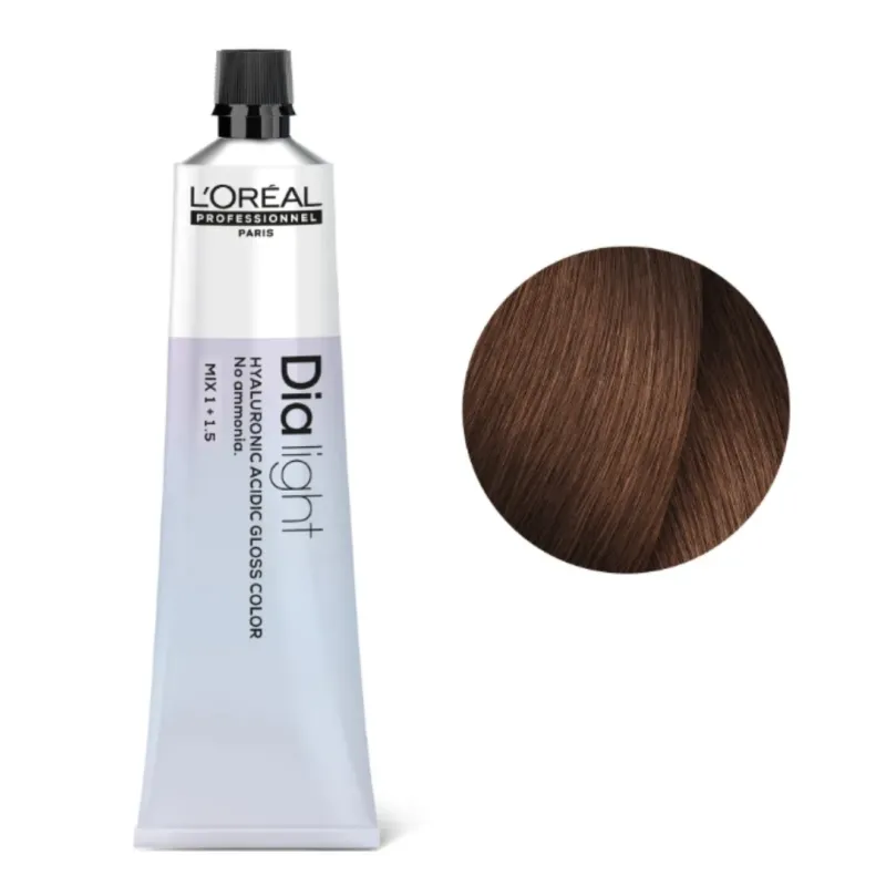 Loreal Dia Light, krem koloryzujący z kompleksem hialuronowym, 6.35, 60ml