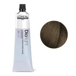 Loreal Dia Light, krem koloryzujący z kompleksem hialuronowym, 7.18, 60ml