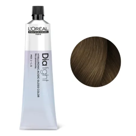Loreal Dia Light, krem koloryzujący z kompleksem hialuronowym, 7.23, 60ml