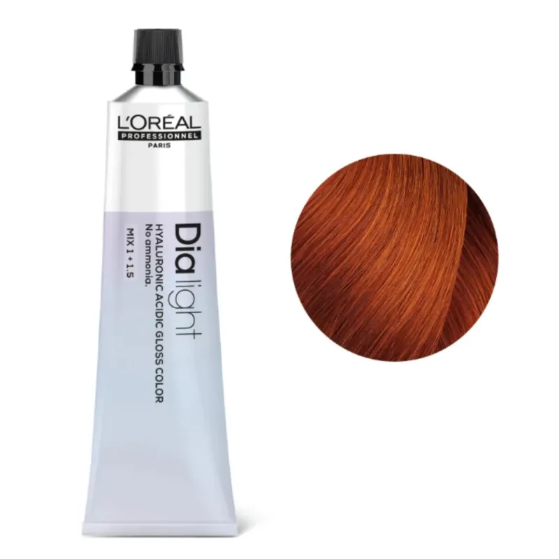 Loreal Dia Light, krem koloryzujący z kompleksem hialuronowym, 7.4, 60ml