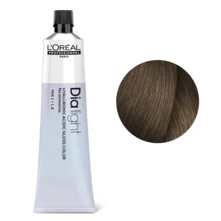 Loreal Dia Light, krem koloryzujący z kompleksem hialuronowym, 7.8, 60ml