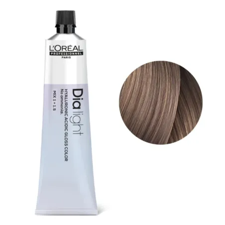 Loreal Dia Light, krem koloryzujący z kompleksem hialuronowym, 8.21, 60ml