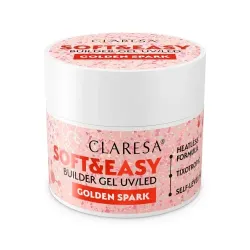 CLARESA SOFT&EASY GOLDEN SPARK 45G - ŻEL BUDUJĄCY