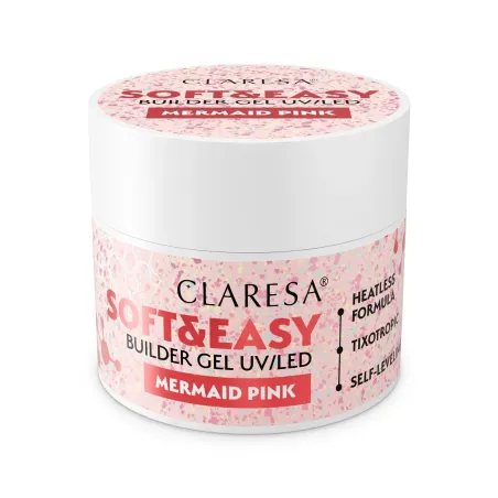 CLARESA SOFT&EASY MERMAID PINK 45G - ŻEL BUDUJĄCY