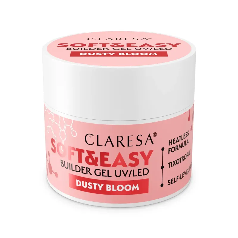 CLARESA SOFT&EASY DUSTY BLOOM 45G -  ŻEL BUDUJĄCY
