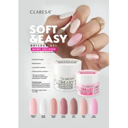 CLARESA SOFT&EASY PINK WAFFLE 45G -  ŻEL BUDUJĄCY