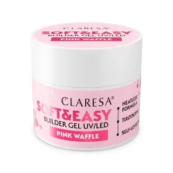 CLARESA SOFT&EASY PINK WAFFLE 45G -  ŻEL BUDUJĄCY
