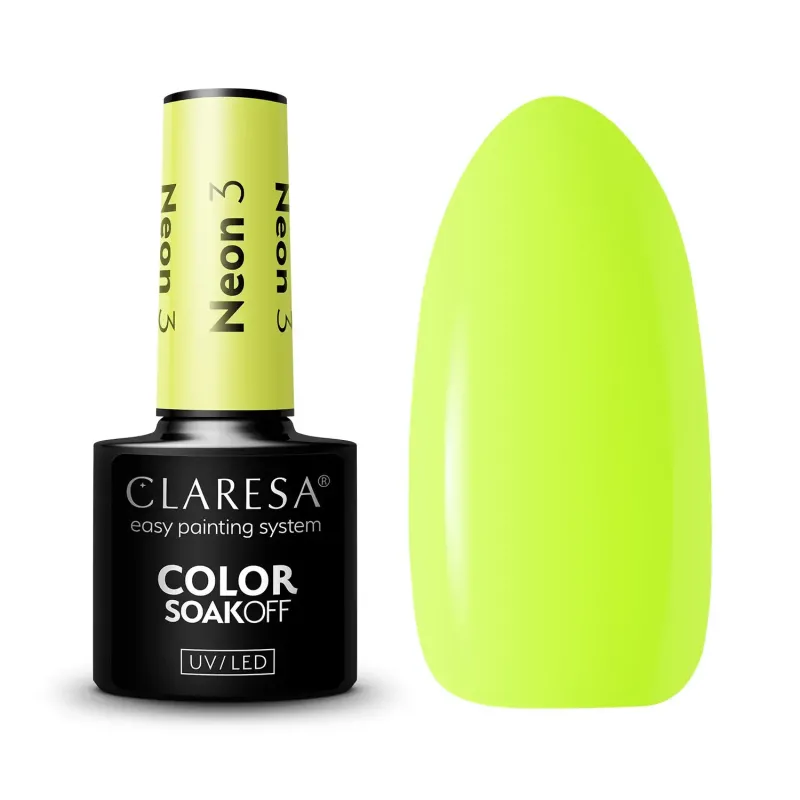 Claresa Lakier Hybrydowy NEON 3 – 5 g