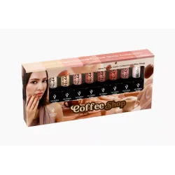 VICTORIA VYNN - Zestaw do manicure hybrydowego GEL POLISH 445-451 COFFEE SHOP 8szt.