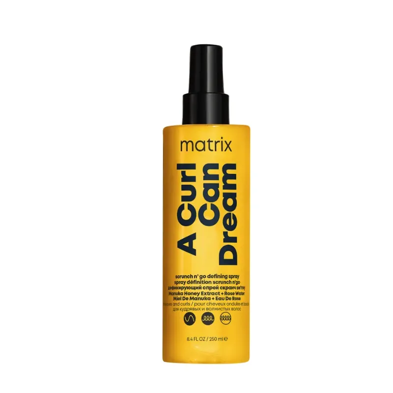 Matrix A Curl Can Dream Spray Scrunch N' Go do włosów falowanych i kręconych, 250ml