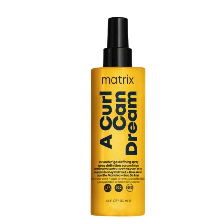 Matrix A Curl Can Dream Spray Scrunch N' Go do włosów falowanych i kręconych, 250ml