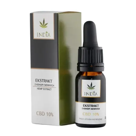 INDIA ekstrakt z konopi siewnych stężenie CBD 10% 10 ml