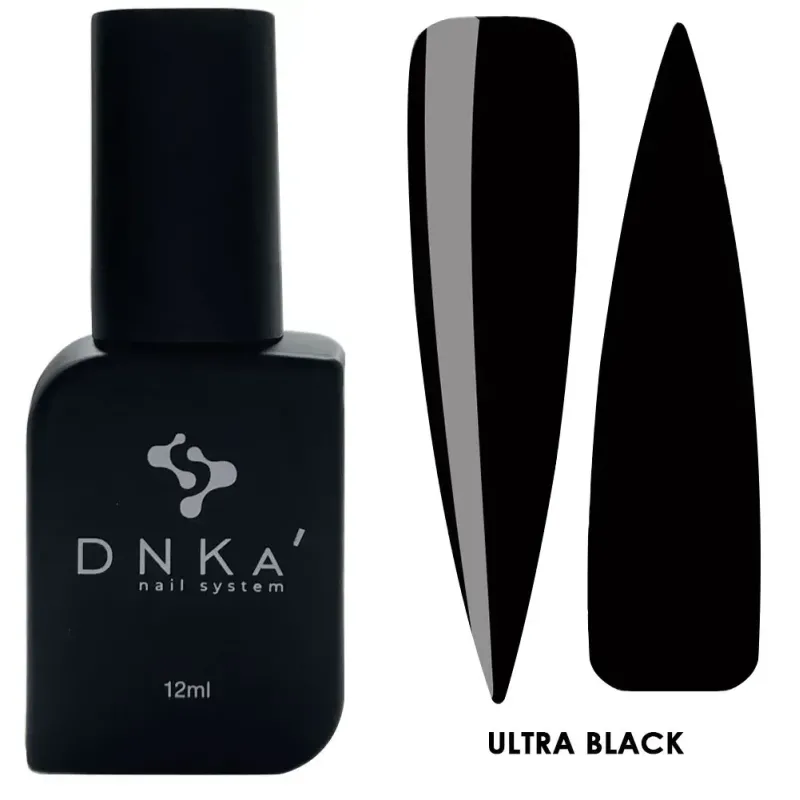 DNKA Color Gel Polish Ultra Black - Lakier hybrydowy 12ml