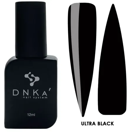 DNKA Color Gel Polish Ultra Black - Lakier hybrydowy 12ml