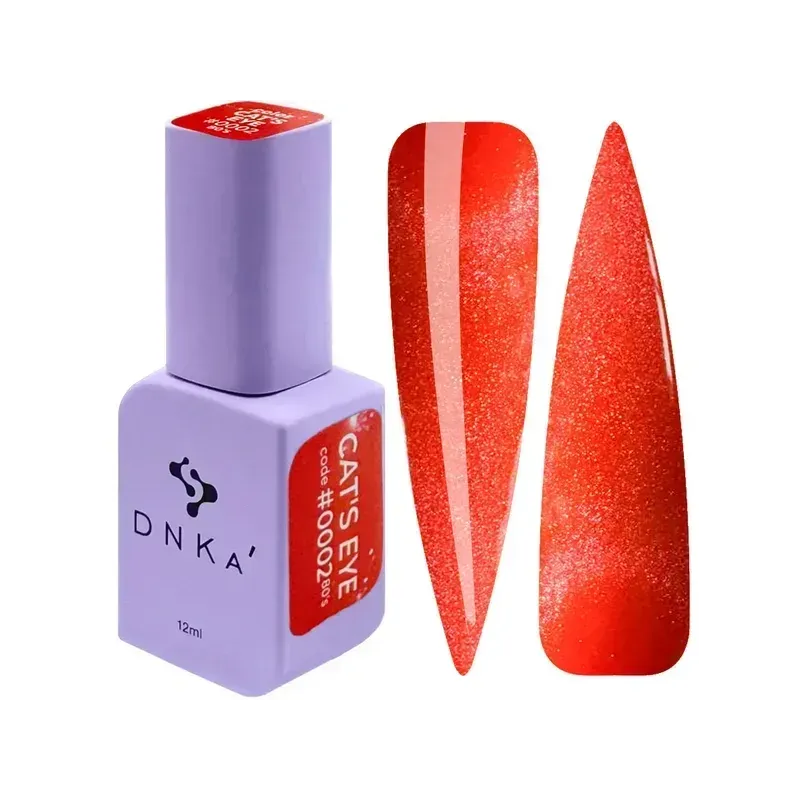 DNKA Color Gel Polish 0002 Cats Eye 80s - Lakier hybrydowy 12ml