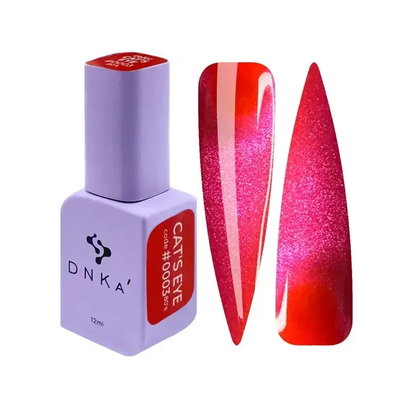 DNKA Color Gel Polish 0003 Cats Eye 80s - Lakier hybrydowy 12m