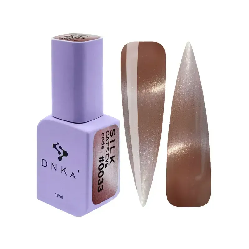 DNKA Color Gel Polish 0033 Cat's Eye SILK - Lakier hybrydowy 12ml