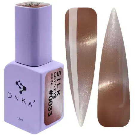 DNKA Color Gel Polish 0033 Cat's Eye SILK - Lakier hybrydowy 12ml