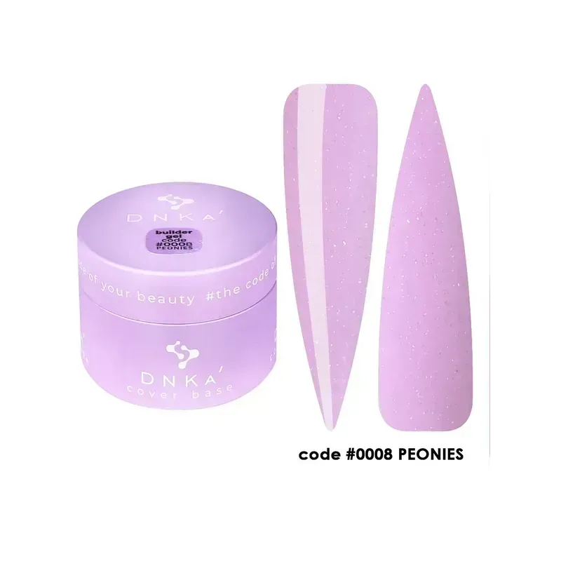 DNKa Builder Gel 0008 Peonies 30 ml – żel budujący 30ml