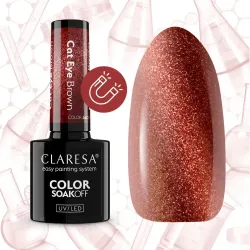 Claresa Lakier hybrydowy CAT EYE BROWN 5g