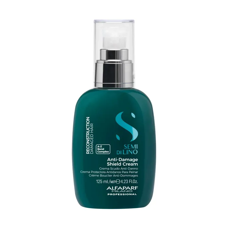 Alfaparf Milano Semi di Lino Reconstruction Anti-Damage Shield Cream odbudowujący krem do włosów grubych, zniszczonych 125ml