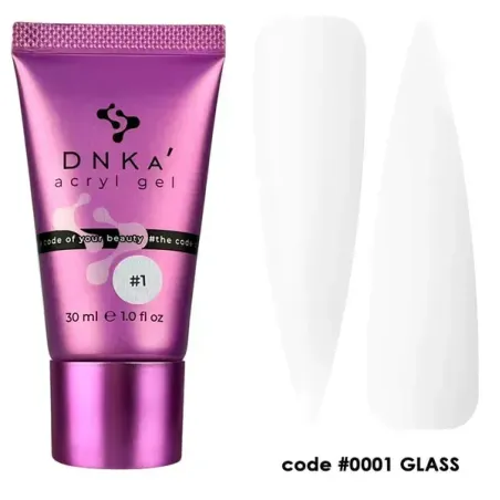 DNKa' Аcryl Gel 0001 Glass żel akrylowy tubka 30 ml