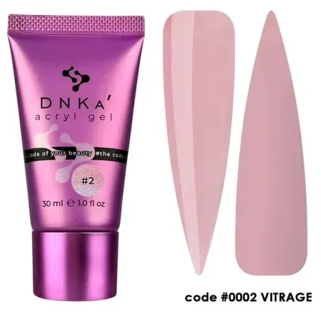 DNKa' Аcryl Gel 0002 Vitrage żel akrylowy tubka 30 ml