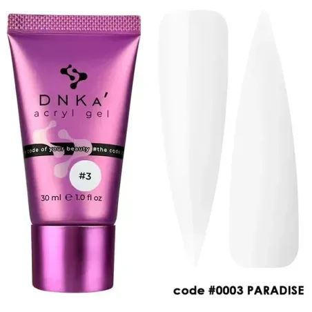 DNKa' Аcryl Gel 0003 Paradise żel akrylowy tubka 30 ml