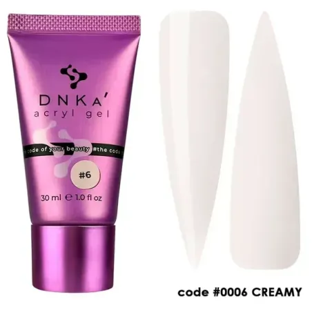 DNKa' Аcryl Gel 0006 Creamy żel akrylowy tubka 30 ml
