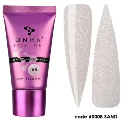 DNKa' Аcryl Gel 0008 Sand żel akrylowy tubka 30 ml