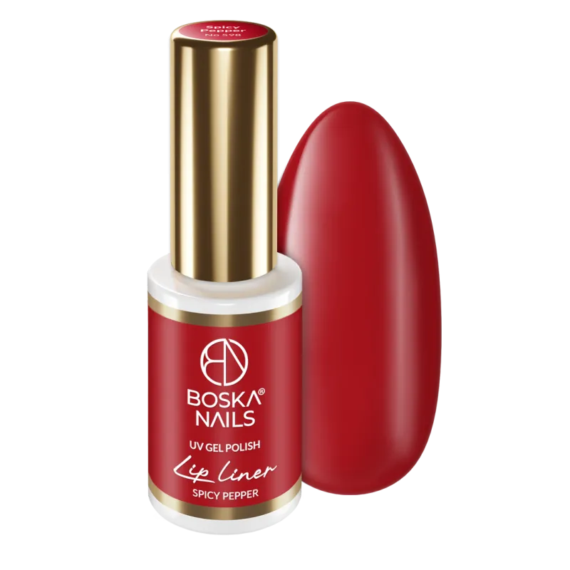 Lakier hybrydowy Lip Liner Spicy Pepper  no 598 Boska Nails 6 ml