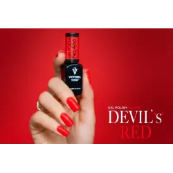 Victoria Vynn Zestaw Lakier Hybrydowy 466 Devil’s Red + Top Oh! My Gloss