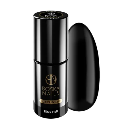 Lakier Hybrydowy Divine Black Hell no 302 Boska Nails 6 ml