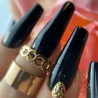 Lakier Hybrydowy Divine Black Hell no 302 Boska Nails 6 ml