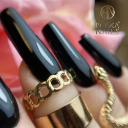Lakier Hybrydowy Divine Black Hell no 302 Boska Nails 6 ml
