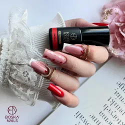Lakier Hybrydowy Divine Red Ferry no 326 Boska Nails 6 ml