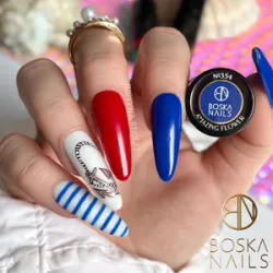 Lakier Hybrydowy Divine Red Ferry no 326 Boska Nails 6 ml