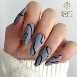 Lakier Hybrydowy  Divine Gray Bomb no 338 Boska Nails 6 ml