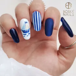 Lakier Hybrydowy Divine Blue Secret no 363 Boska Nails 6 ml