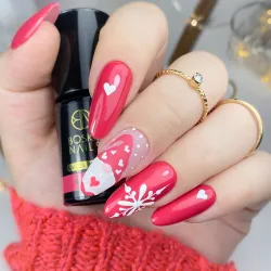 Lakier Hybrydowy Good Day Red Jacket no 386 Boska Nails 6 ml