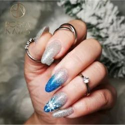 Lakier hybrydowy Bflash Blue no 370 Boska Nails 6 ml