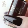 Lakier Klasyczny do paznokci Bordinia no 672 Boska Nails Nail Polish 9 ml