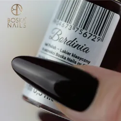 Lakier Klasyczny do paznokci Bordinia no 672 Boska Nails Nail Polish 9 ml